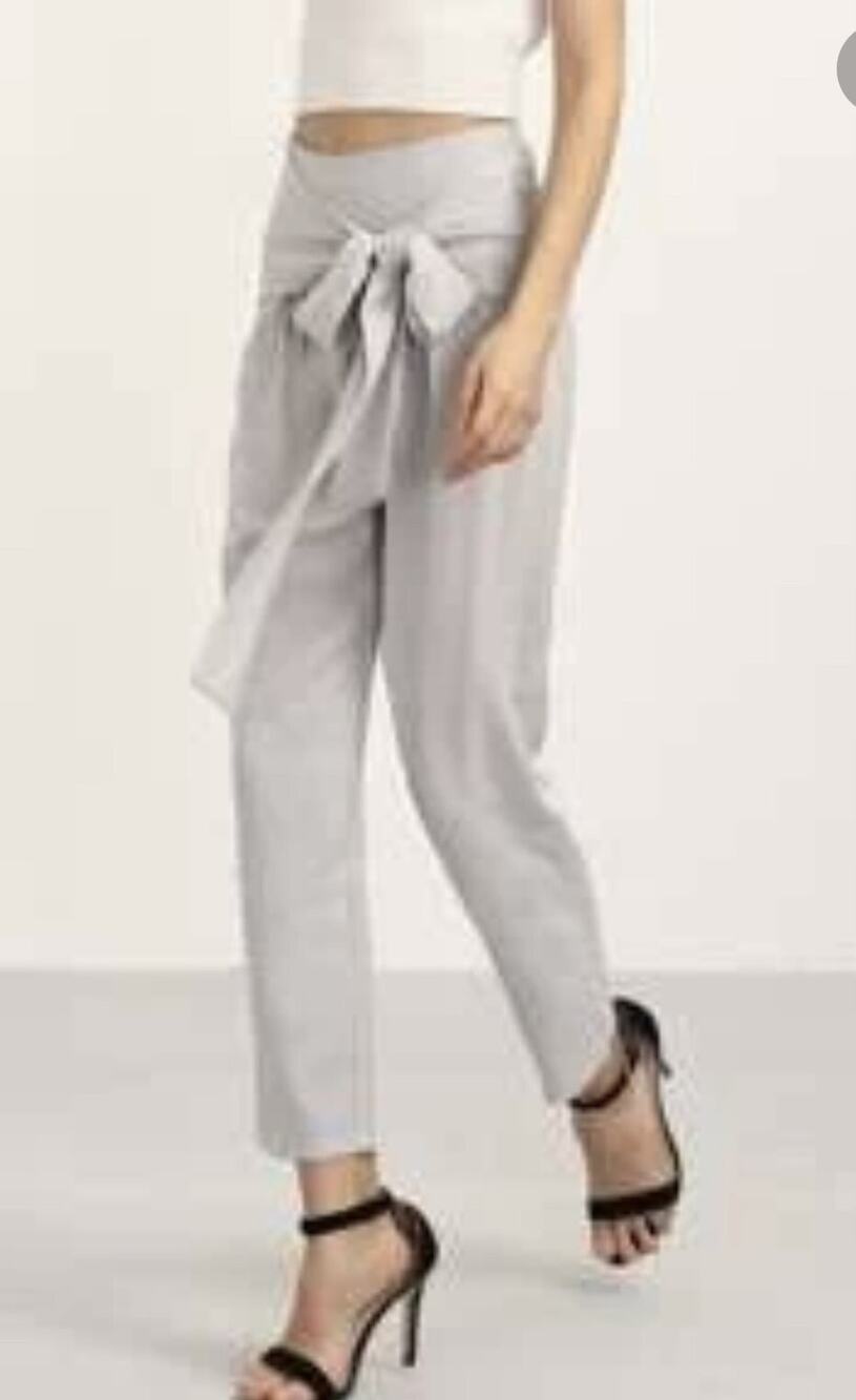 Insomnia gray pants cotton size L Women High Rise A000316